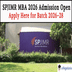 SPJIMR MBA 2026 Admission Open, Apply Before Nov 28; Check Details Here!